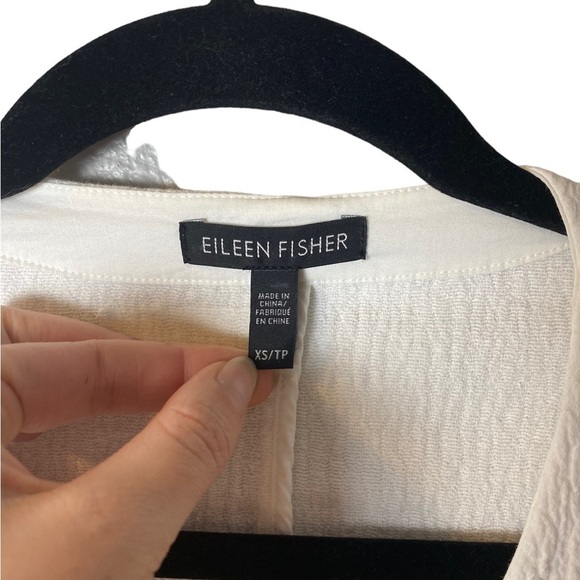 Eileen Fisher Double Weave Crinkled Jacket - Picture 4 of 6